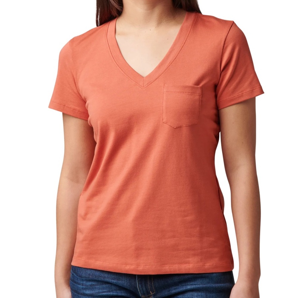 5.11 Tactical Bailey V-Neck Tee in Mountain Red